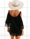 Rochie de Plaja Neagra cu Umerii Goi